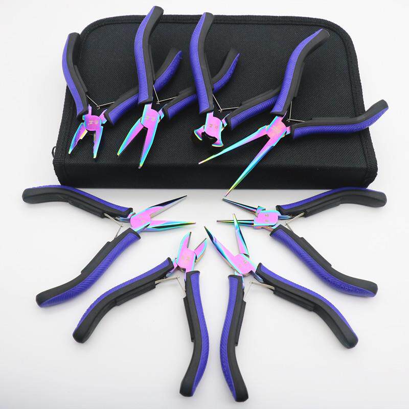 鬼工迷你钳子8件套手工钳diy工具尖嘴钳圆嘴钳斜口钳饰品珠宝钳子