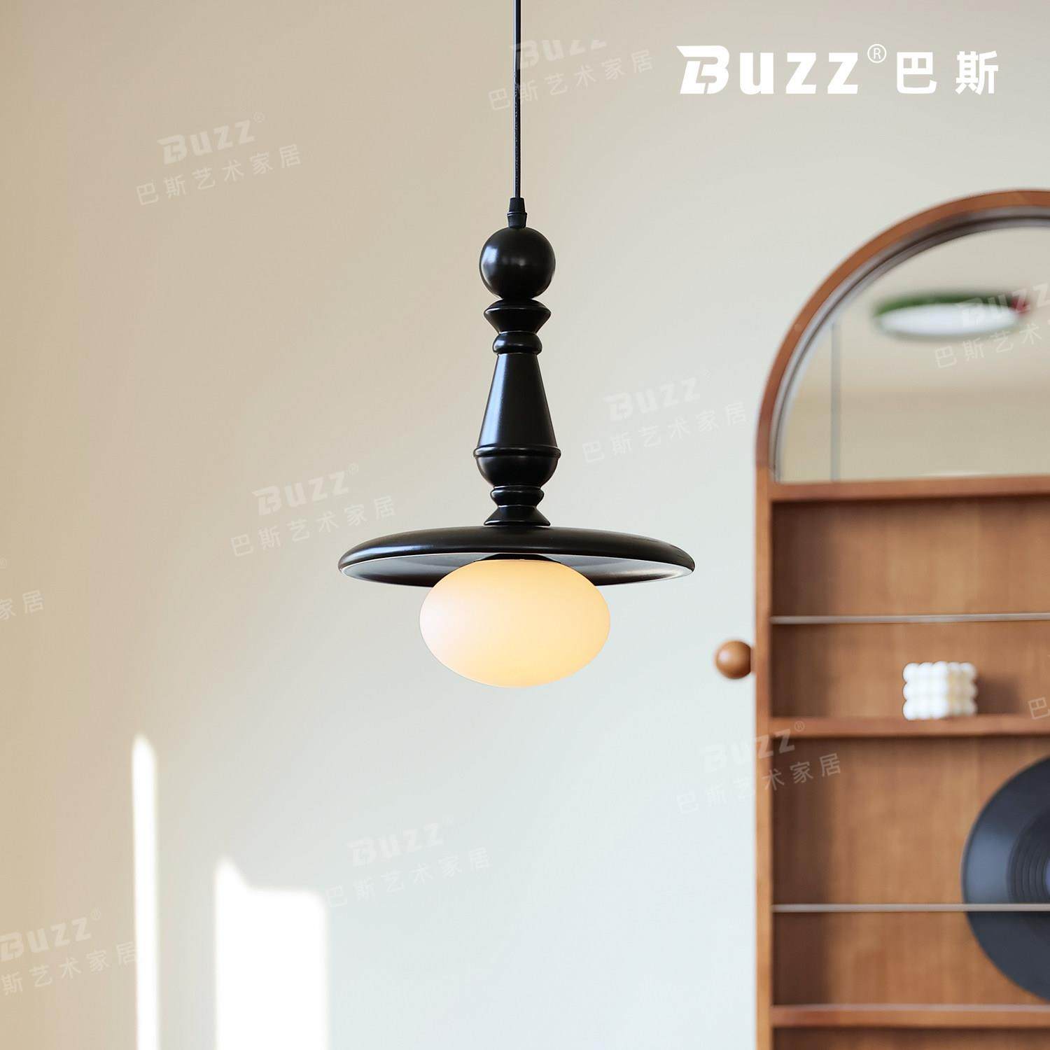 高级感黑色床头吊灯中古风设计师餐厅吧台白蜡实木吊线灯三头灯具,家装灯饰光源,床头/玄关/吧台/过道吊灯,淘宝优惠券,粉丝福利购,淘宝优惠卷