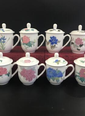 醴陵釉下五彩瓷手绘茶杯大容量约600ml不带礼盒需要礼盒联系客服