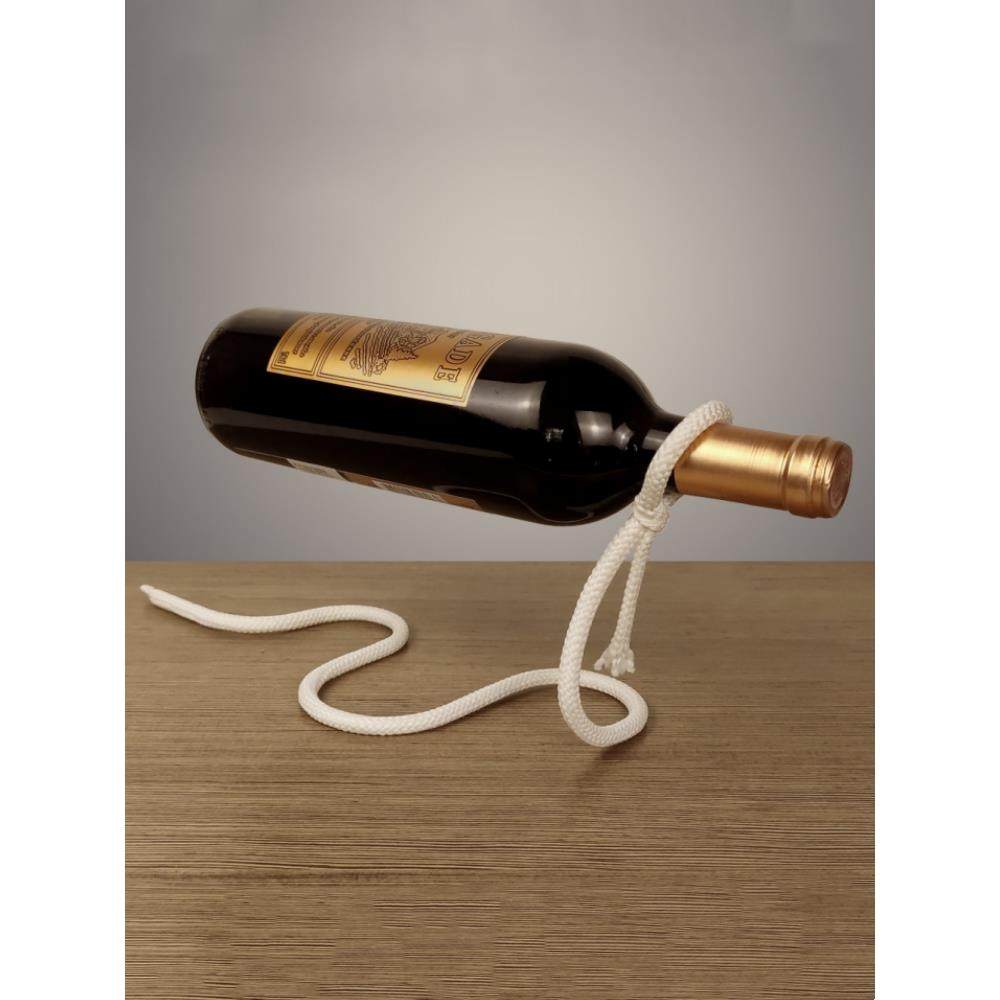 魔法悬吊绳红酒架创意饰品蛇形简约现代酒吧餐厅酒柜入口装饰,餐饮具,酒架,淘宝优惠券,粉丝福利购,淘宝优惠卷