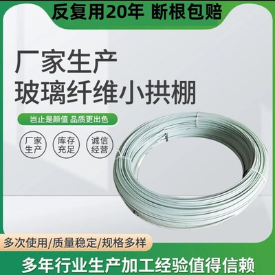 菜棚支架温棚拱形冬天秧苗支撑架园艺玻璃纤维小拱棚搭棚大棚拱杆