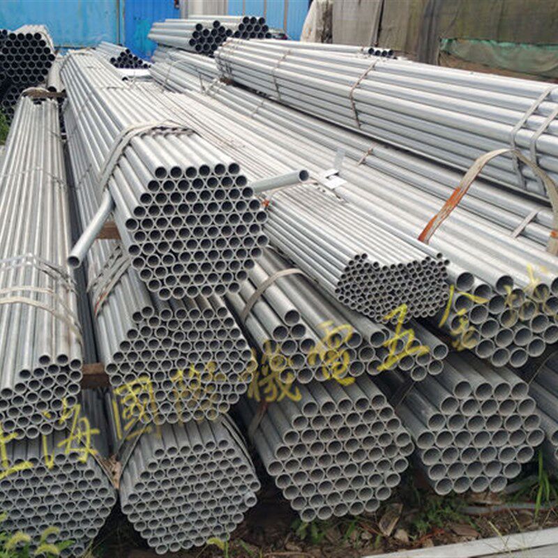 铁镀锌管钢材自来水圆管4分6分1寸1.2寸1.5寸2寸2.5寸可绞丝铁管