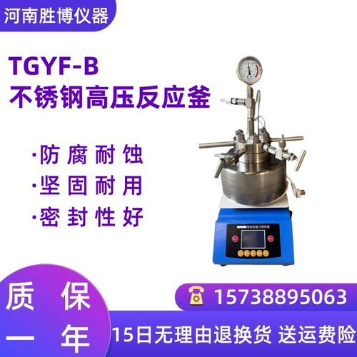 高压反应釜耐高温搅拌器不锈钢釜内衬TGYF-ABC台式磁力搅拌高压釜