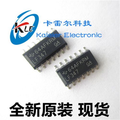 LF347DR LF347 SOP-14 全新原装 TI德洲 宽带JFET输入四运放