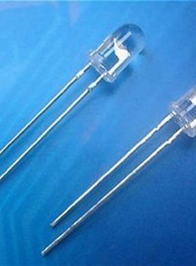 F5白灯 LED发光二极管 5mm 高亮白发白色 白色长脚 有边 32元1K