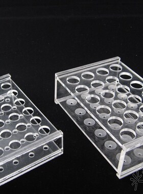 兴瑞实验 实验室专用耗材 5ml离心管架有机玻璃 24孔