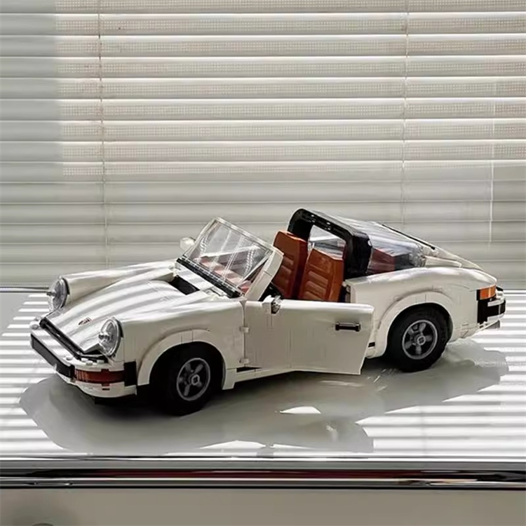 复古保时捷911turbo积木汽车玩具