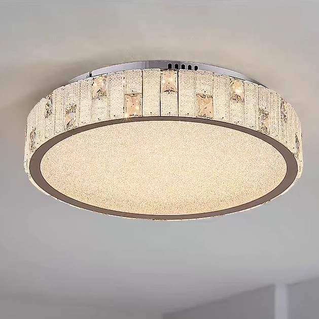 圆形卧室水晶灯具2025年新款琉璃灯客厅水晶灯简约现代餐厅吸顶灯,标准件/零部件/工业耗材,车间地垫,淘宝优惠券,粉丝福利购,淘宝优惠卷