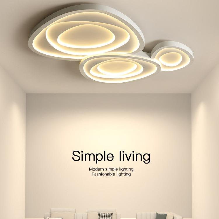 极简客厅灯创意玫瑰花组合led吸顶灯简约现代大气轻奢卧室主灯具