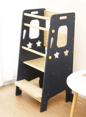 儿童蒙氏学习塔折叠洗漱凳幼儿台阶凳子宝宝洗手梯learning tower