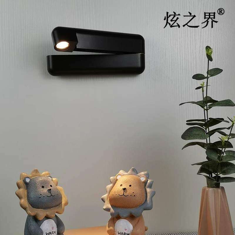LED订书机壁灯时尚折叠壁灯可调客厅书房酒店宾馆卧室床头阅读灯
