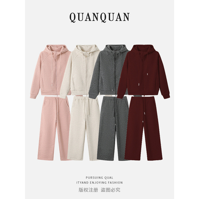 【年终大促】2026冬新款加绒加厚卫衣卫裤整套穿搭不费心26563