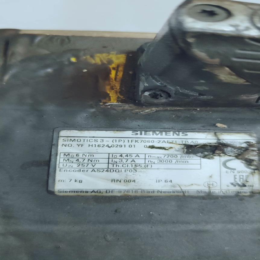 议~1FK7060-2AF71-1BA0不带编码器，功能测试正常