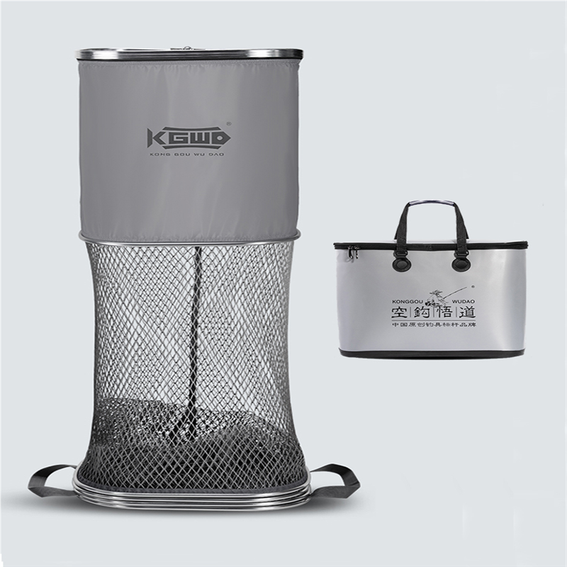 空钩悟道新款方形鱼护纳米速干黑坑涂胶渔护鱼网兜防挂鱼户包鱼护
