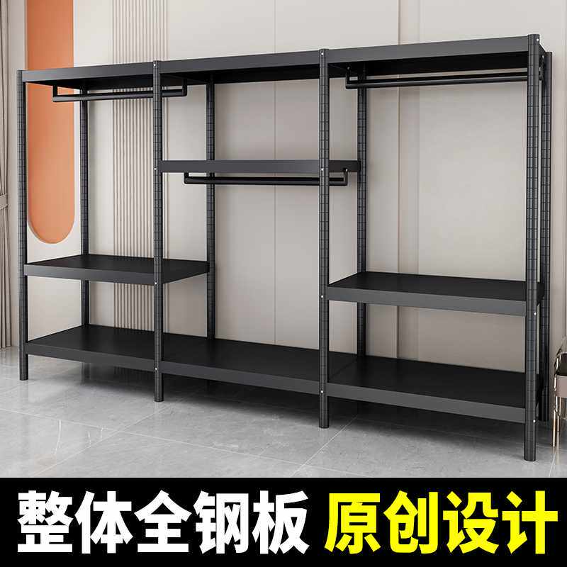 衣柜卧室家用出租房组装金属简易布衣柜加粗加厚钢管结实耐用衣橱
