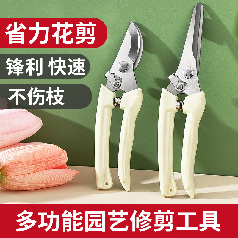 修枝修花剪枝杆打顶园艺工具剪刀剪树枝专用园林修剪果树花艺剪子