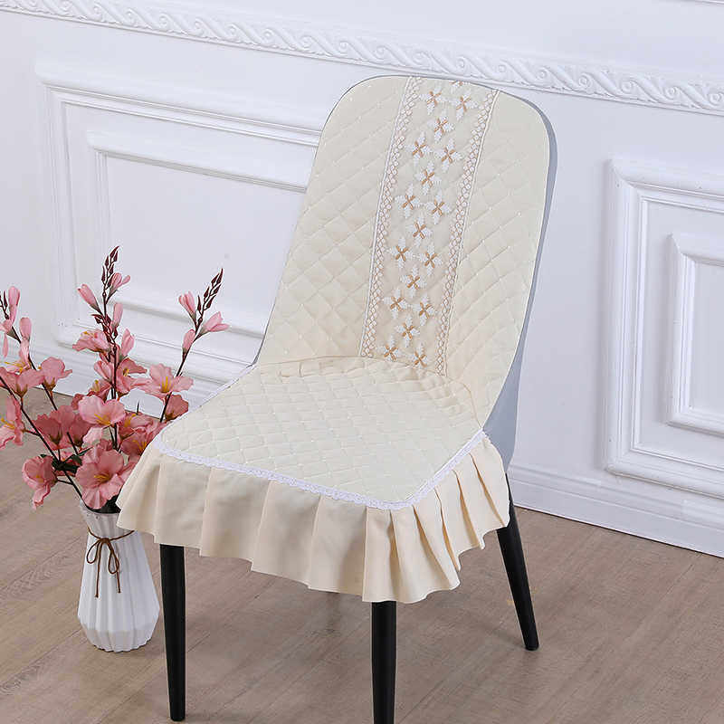 弧形椅子套罩家用万能通用餐桌凳套防猫抓椅套罩棉麻座椅套凳子套