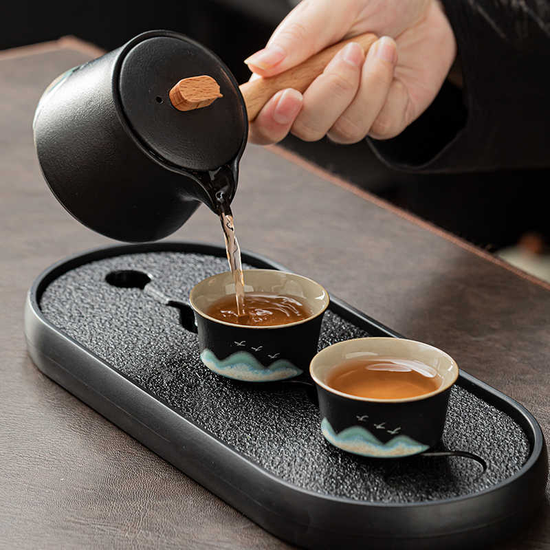 2025新款茶具茶盘套装家用办公室小套简易单人一壶二杯喝茶泡茶壶