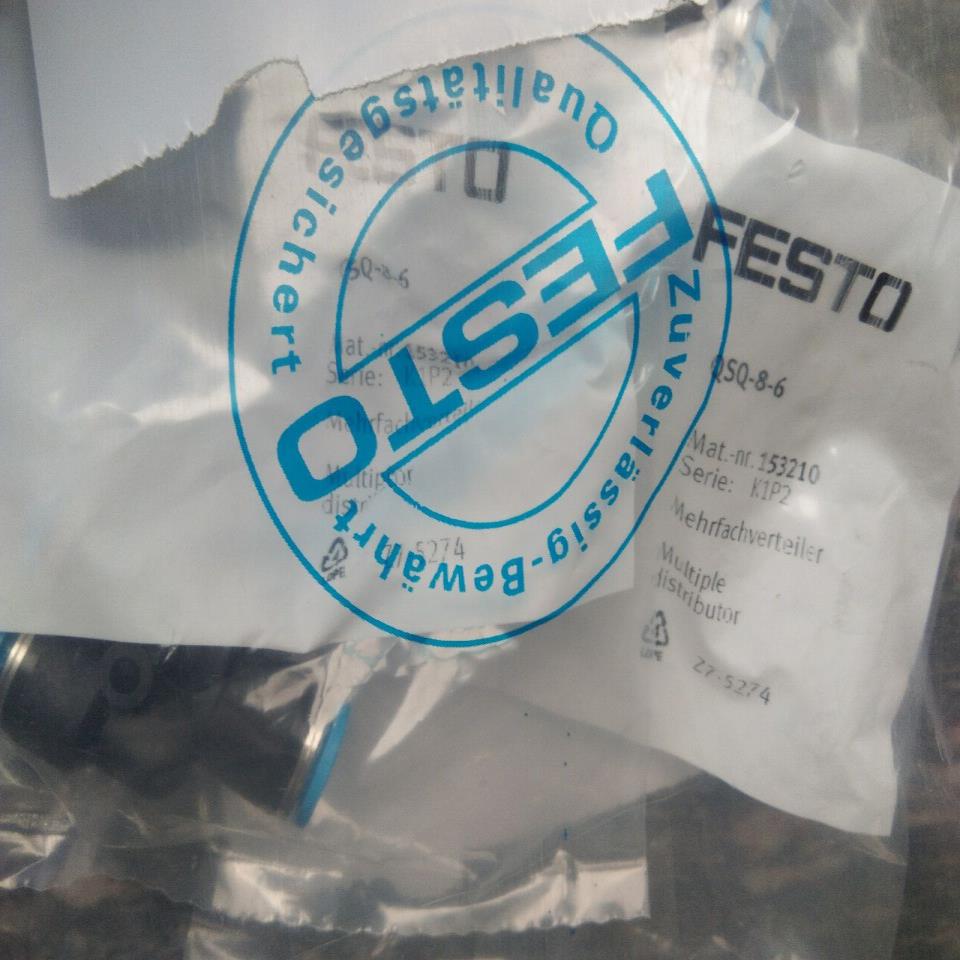 全新原装正品FESTO 153210 QSQ-8-6 分气接头 货期3周左右