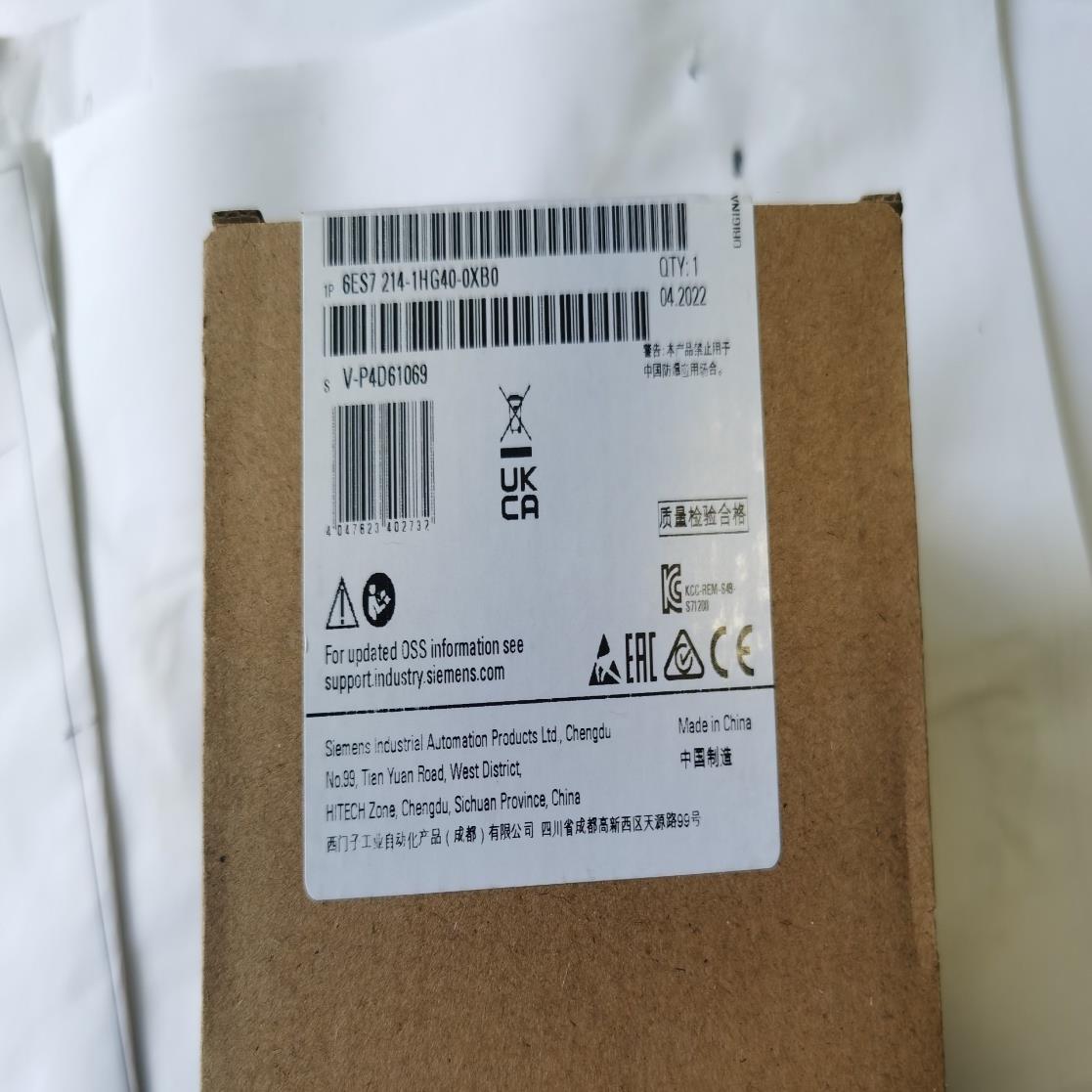 6ES7 214-1HG40-0XB0 在保未拆封！(崽崽配件）