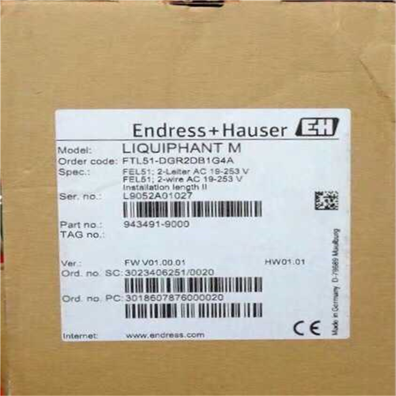 E+H FTL51-DGR2DB1G4A 恩德斯豪斯全新音叉（夫美商行）