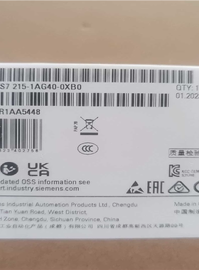 议~6ES7215-1AG40-0XB0全新原装正品215-1a