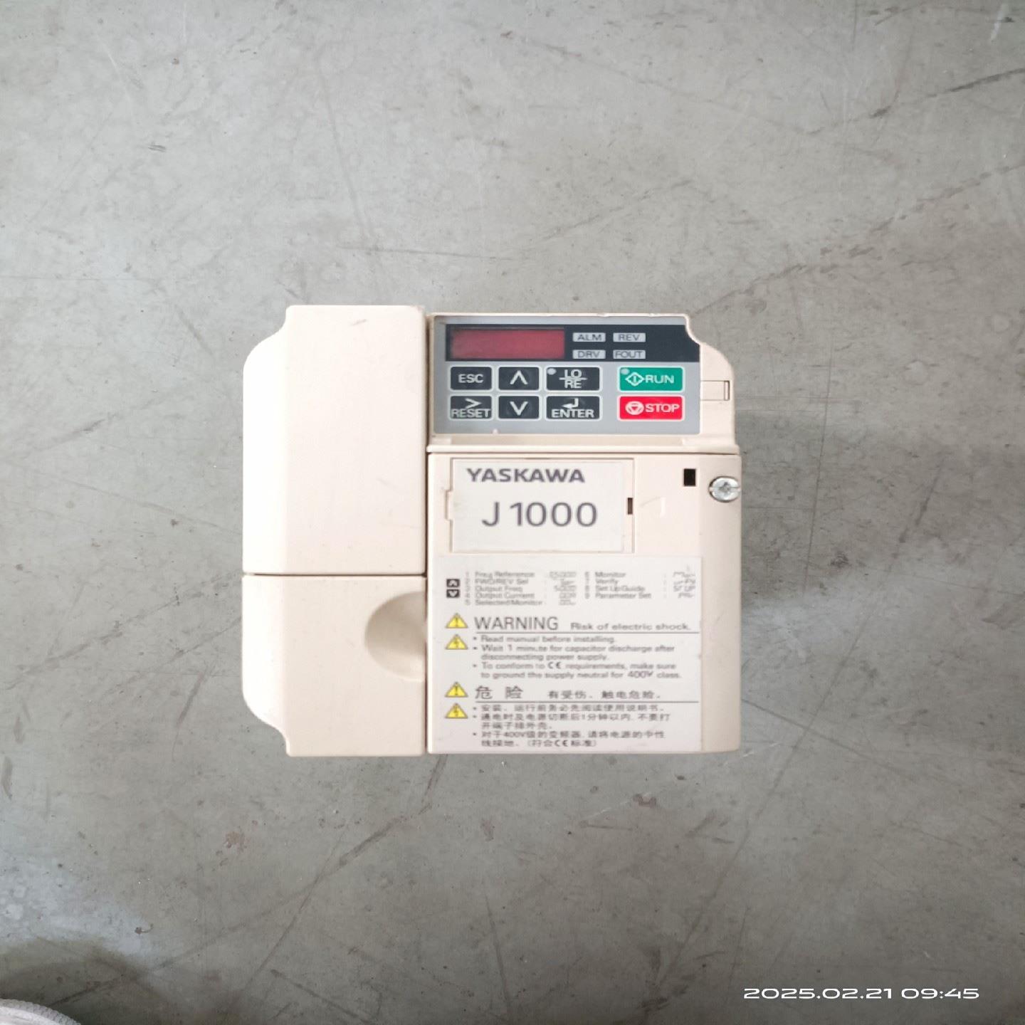 安川变频器ClMR-JB4A0005BAA 1522K（基数电子）