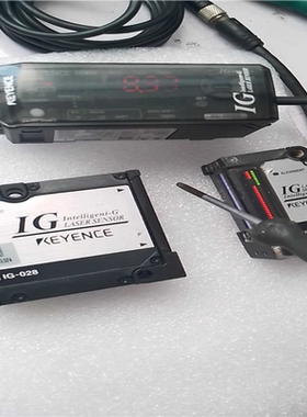 基恩士ig-028激光传感器，控制器ig-1000功能测试正~议价
