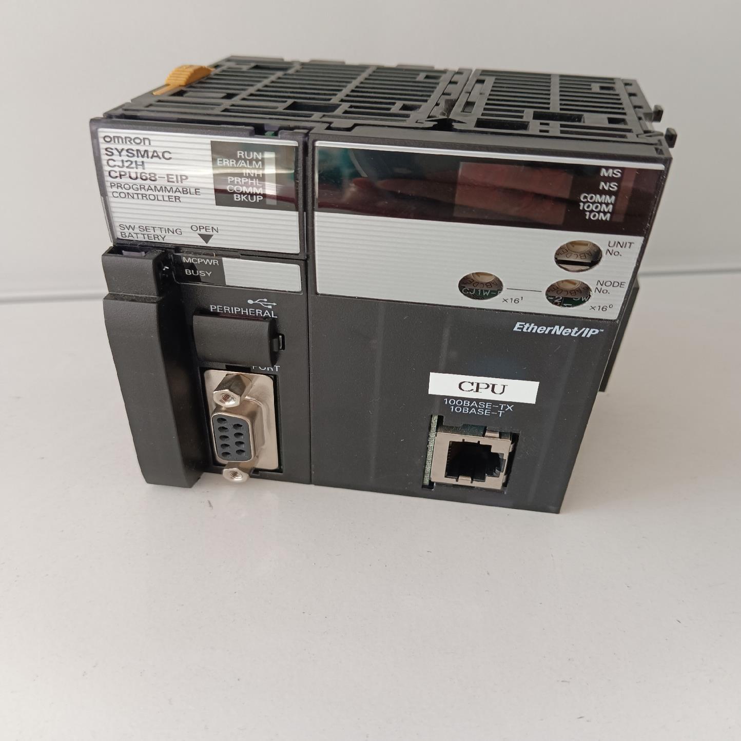 欧姆龙CJ2H-CPU68-EIP，原装正品！成色很好，功能（崽载电子）