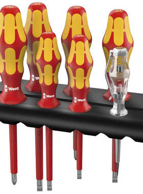 德国维拉 WERA VDE十字一字电工绝缘螺丝批套装 160I/7  006147