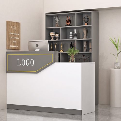 饭店吧台收银台酒柜一体现代简约转角商用店铺小型餐饮前台柜台