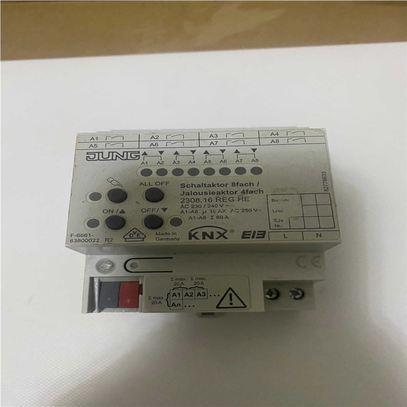 议价JUNG永诺8路16A KNX智能照明开关模块230适用