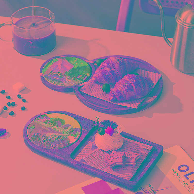 日式实木质托盘下午茶蛋糕小餐盘子点心零食木头餐具家用面包甜