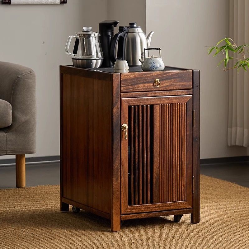 胡桃木茶水柜家用可移动水吧台中式实木茶台烧水茶桌边柜茶具茶台,商业/办公家具,办公茶水柜,淘宝优惠券,粉丝福利购,淘宝优惠卷