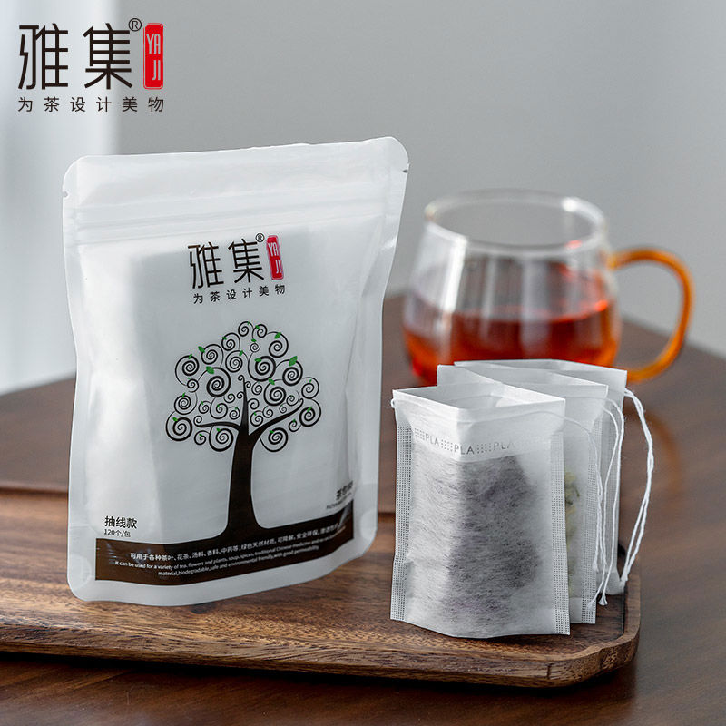 雅集茶具茶包袋一次性茶叶包装小包泡茶过滤袋玉米纤维食级分装