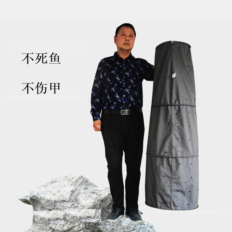正特价马蜂窝布鱼护/遮光防挂防螃蟹渔护/软钢丝折叠布渔护鱼篓
