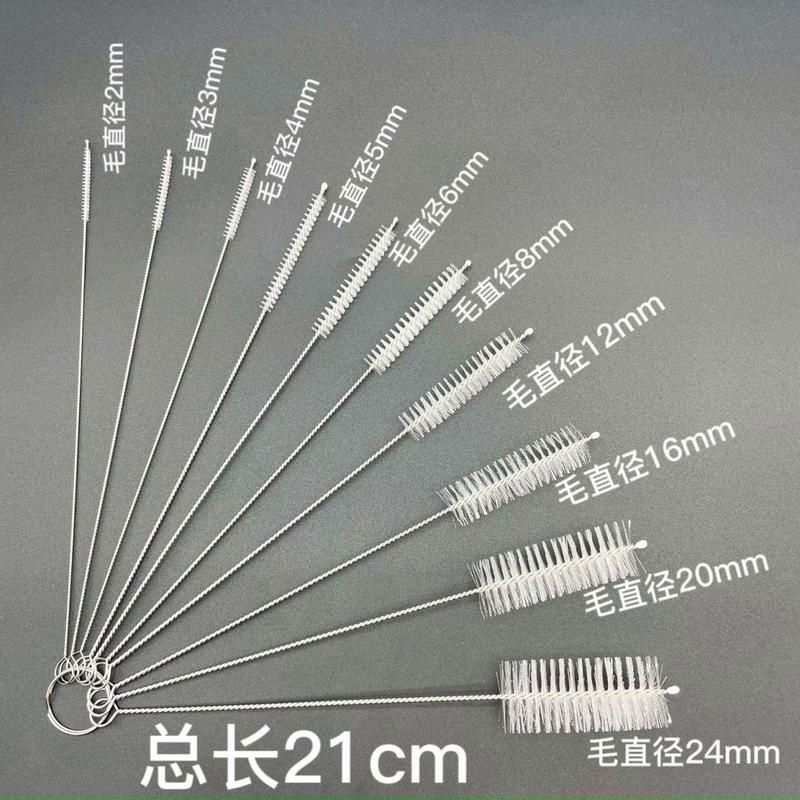 细长毛刷浴缸下水道头发清理器小孔疏通管道浴室勾毛发软铁丝神器