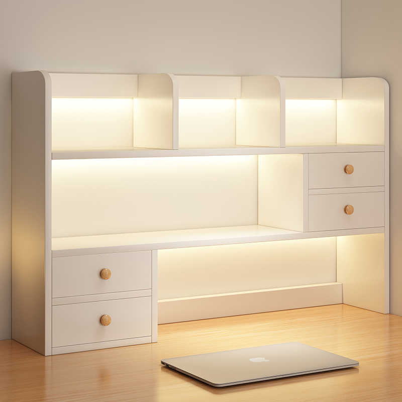 桌面书架置物架简易学生宿舍好物收纳增高架办公桌书桌转角小书柜