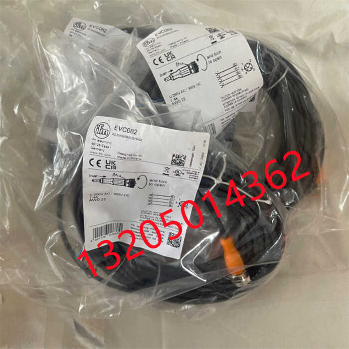 EVC082 ADOGH040MSS0015H04德国易福门IFM带插座连接电缆原装正