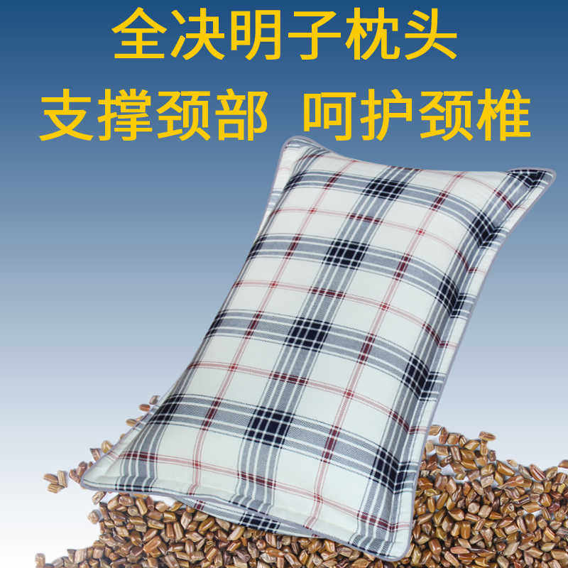 芯诺全填充决明子枕头枕芯硬枕儿童助成人老人睡眠夏天去火护颈椎