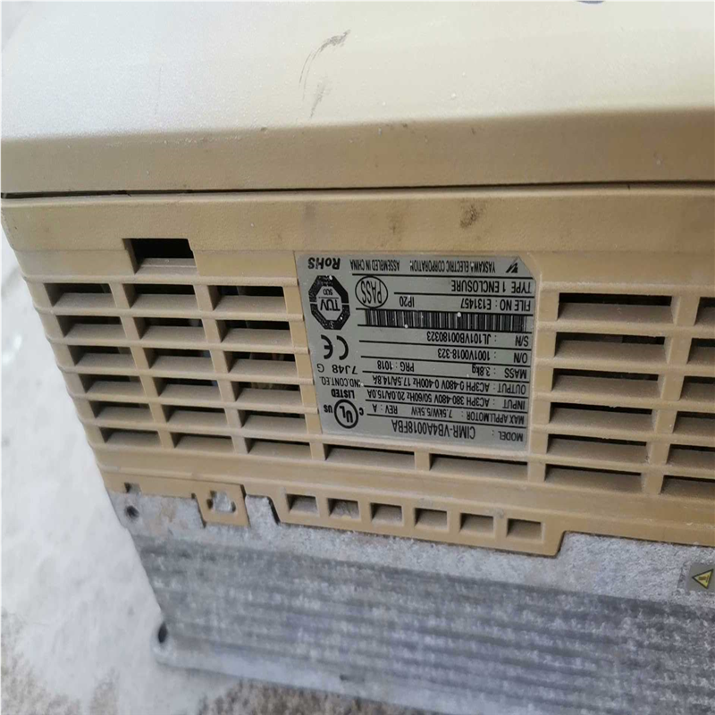 议~拆机7.5kw安川变频器CIMR-VB4A0018FBA，有