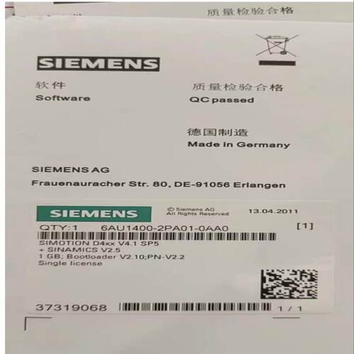 6AU1400-2PA02-0AA0-Z-M44，全新原装3~议价