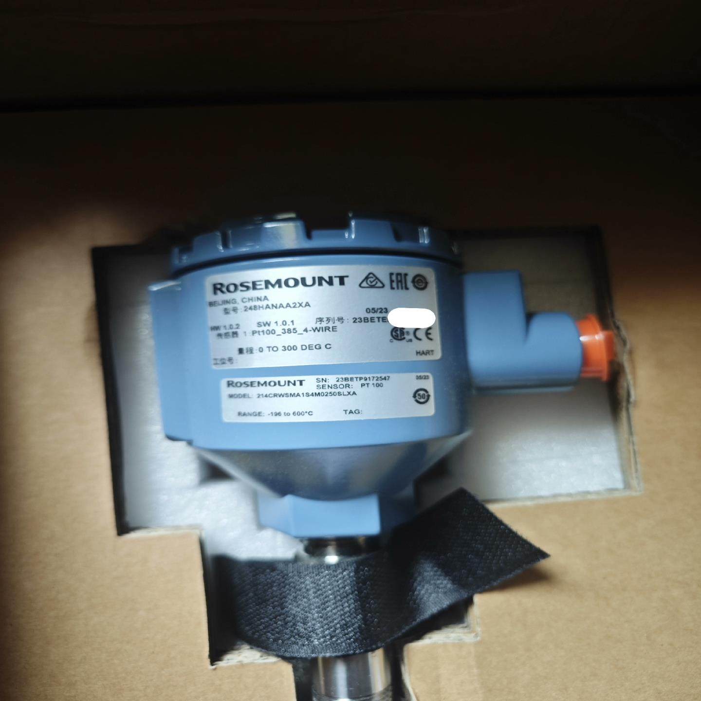 议~罗斯蒙特248HANAA2XA一体化温度传感器