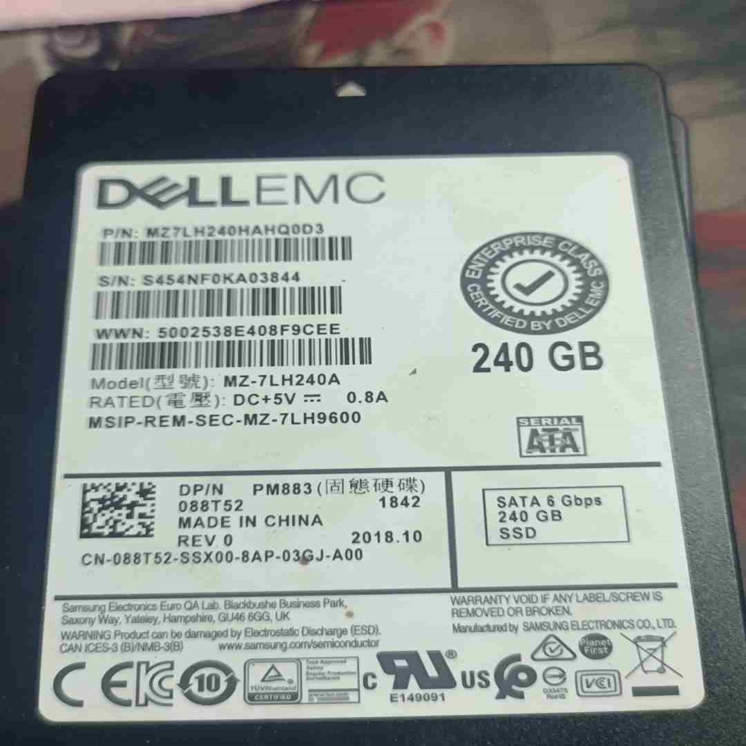 戴尔Dell emc pm883 088t52 240g s议价