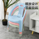 塑料小靠背椅防滑儿童餐椅加厚扶手椅幼儿园家用矮茶几座椅矮凳子