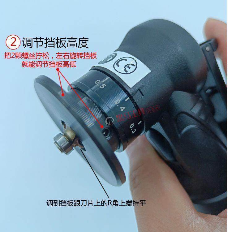 木工封边条圆弧倒去角4器迷你型小手持气动倒角机6565度圆弧倒角