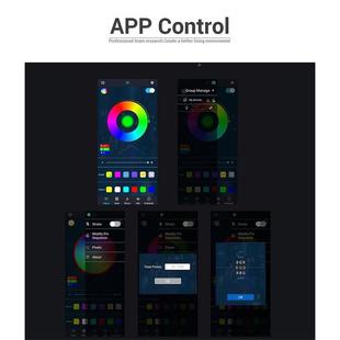 款汽车汽车拖六幻彩声控底盘灯新APP控制RGB乐音节奏灯LED车载氛