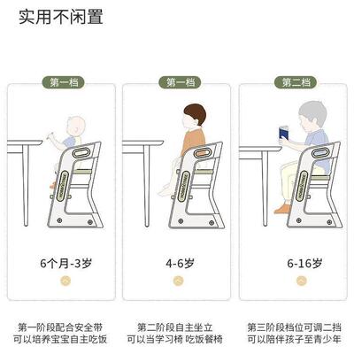 哈781比树成长椅宝桌宝餐椅儿童学椅习婴家用吃饭餐椅幼学坐椅带