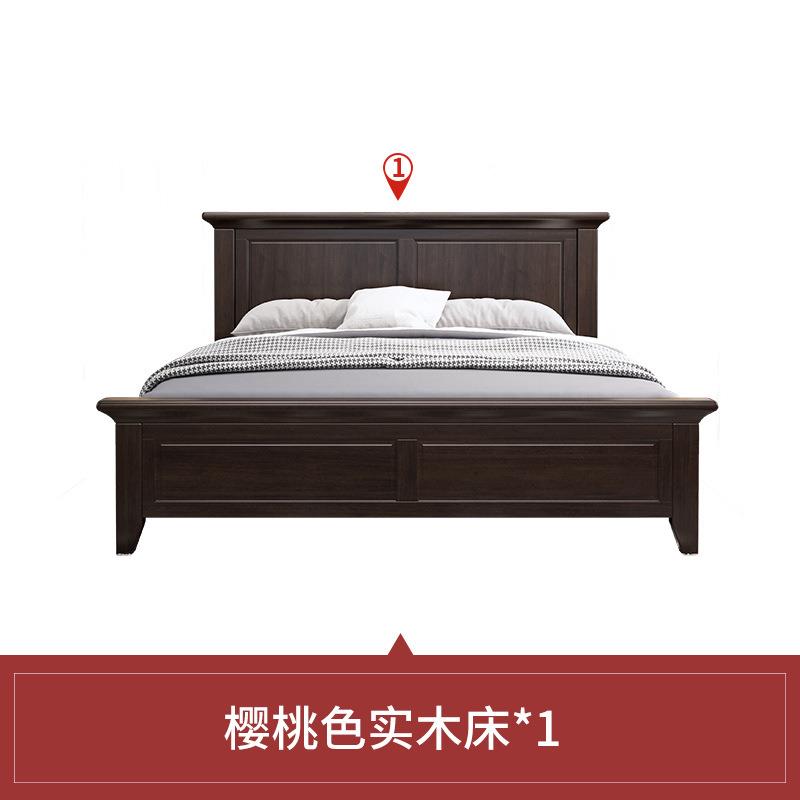 实木床轻奢约美式双人床现1.5公主家用大.床18米代简高箱主M6R799