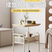 实木几可移沙发边几客厅小茶奶油风推车小型户型985卧室床头动小